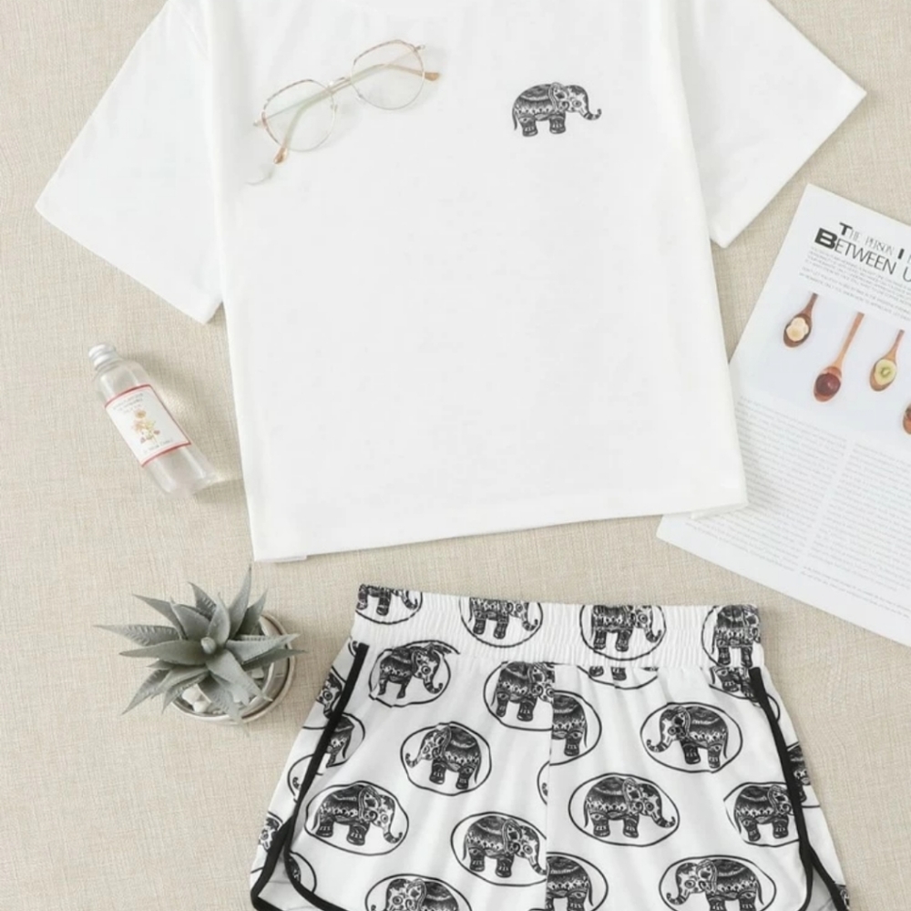 ELEPHANT 🐘 PJ  SHORT SET - Picture 2 of 6